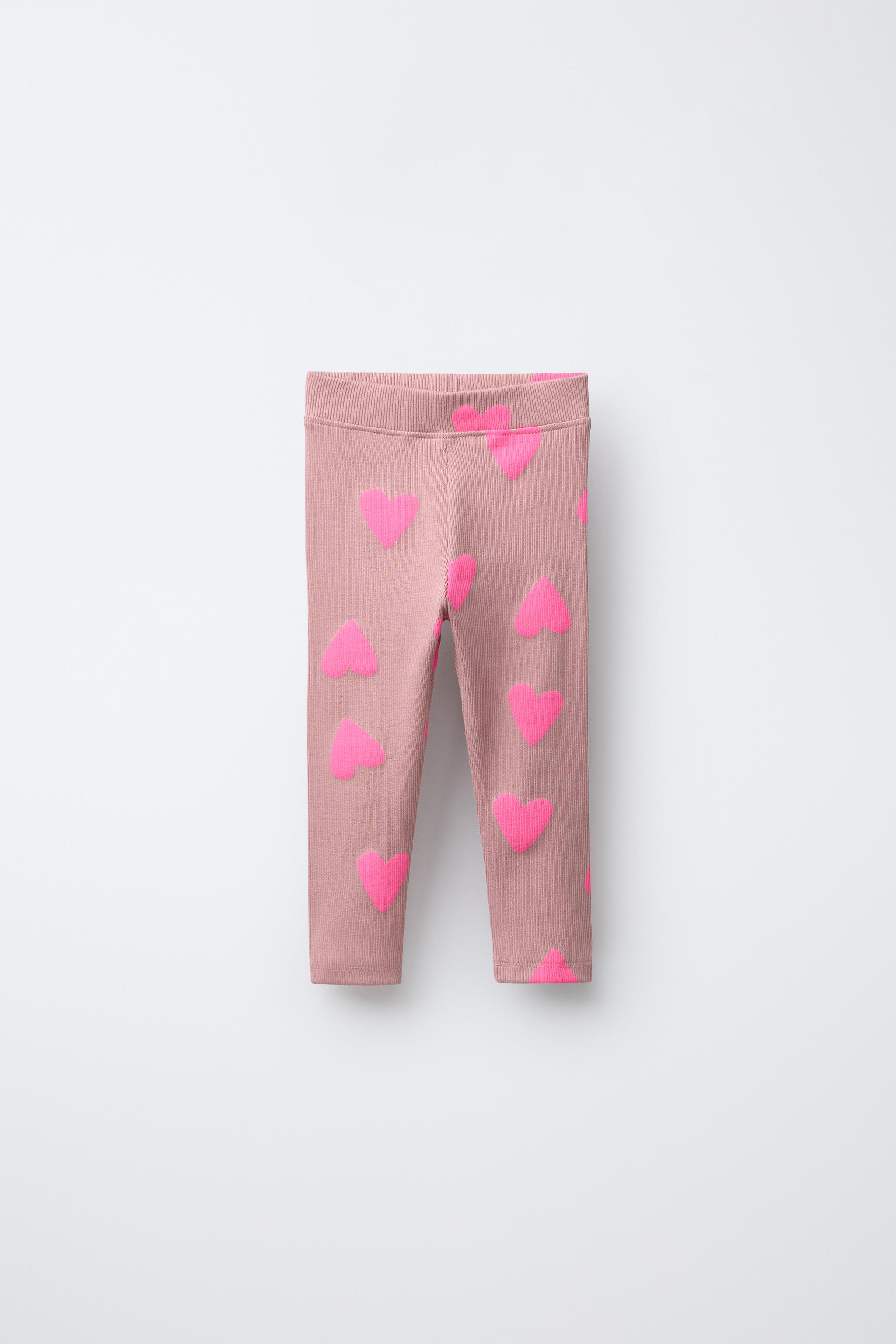 PRINTED RIBBED LEGGINGS