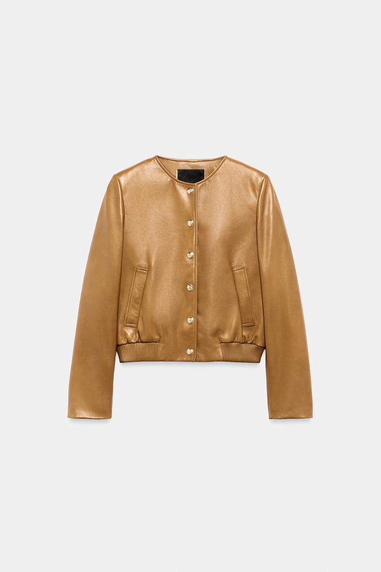 Chaqueta bomber 100% piel de la colección ZW 7