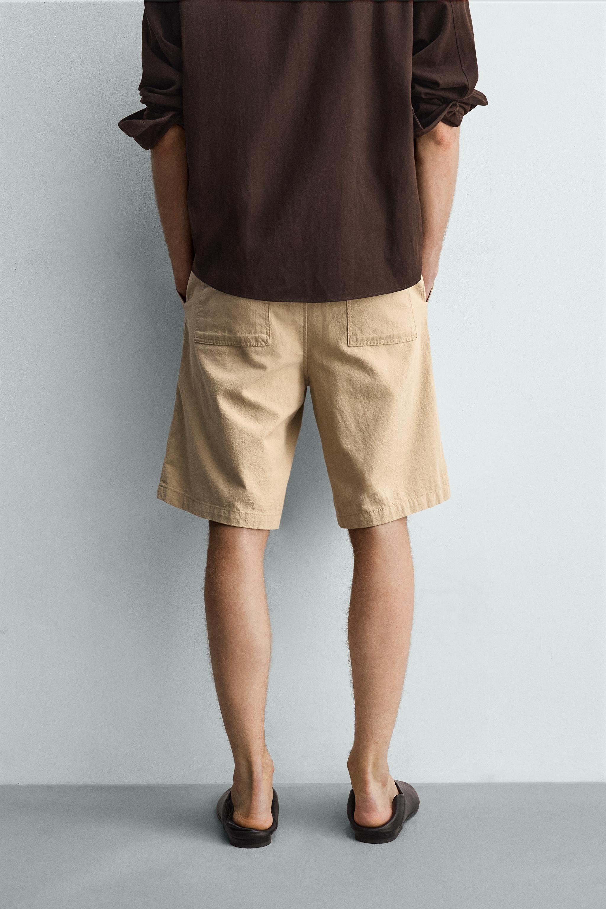 BELTED RELAXED FIT SHORTS