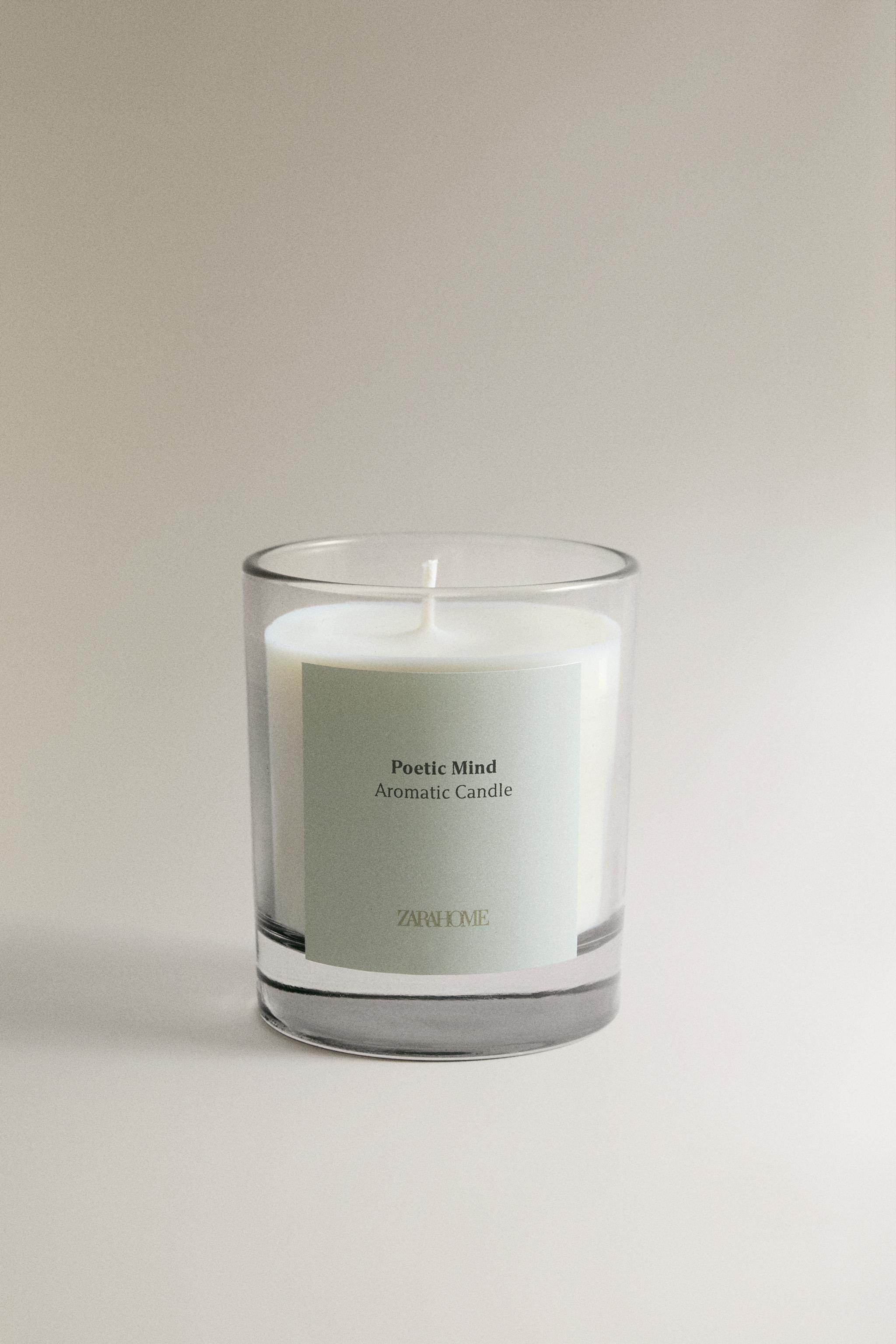(200 G) POETIC MIND SCENTED CANDLE — Dusty pink