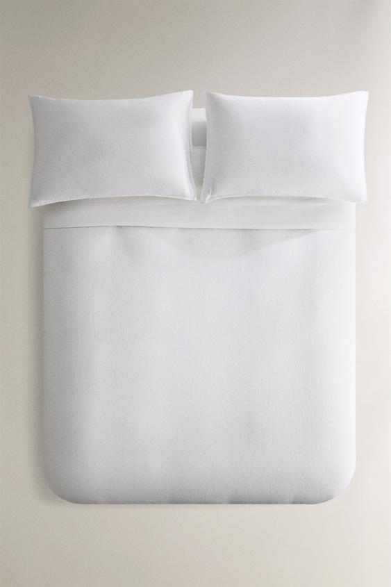 LINEN DUVET COVER (235 GXM²) - White by Zara - Image 0