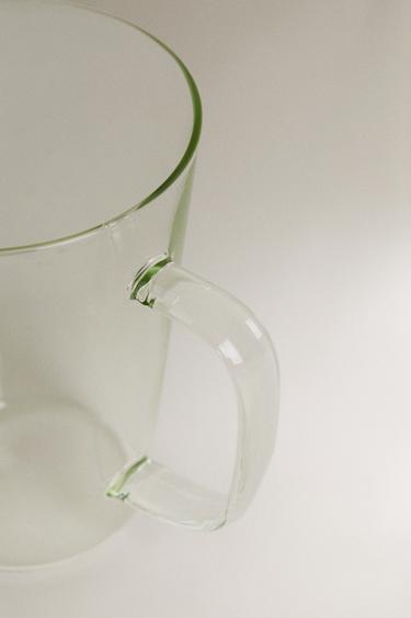 BOROSILICATE MUG WITH INITIAL D - Yellow by Zara - Image 2