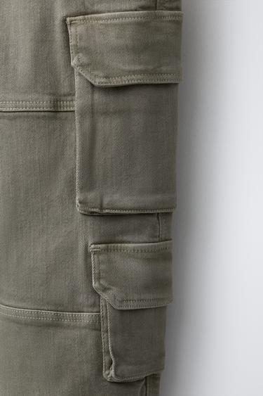 PANTALON DE JOGGING MULTIPOCHES - Sable de Zara - Image 3