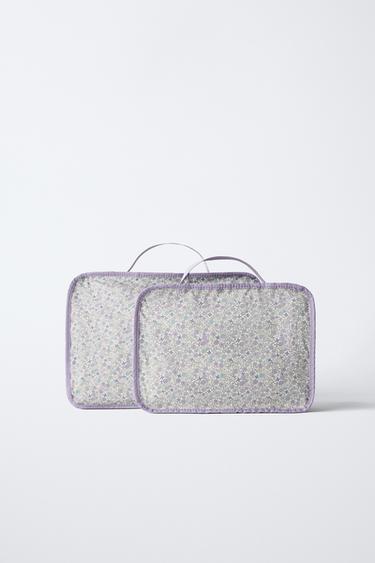 PACK ORGANIZADOR DE VIAGEM ESTAMPADO FLORAL - Violeta-malva da Zara - Imagem 0