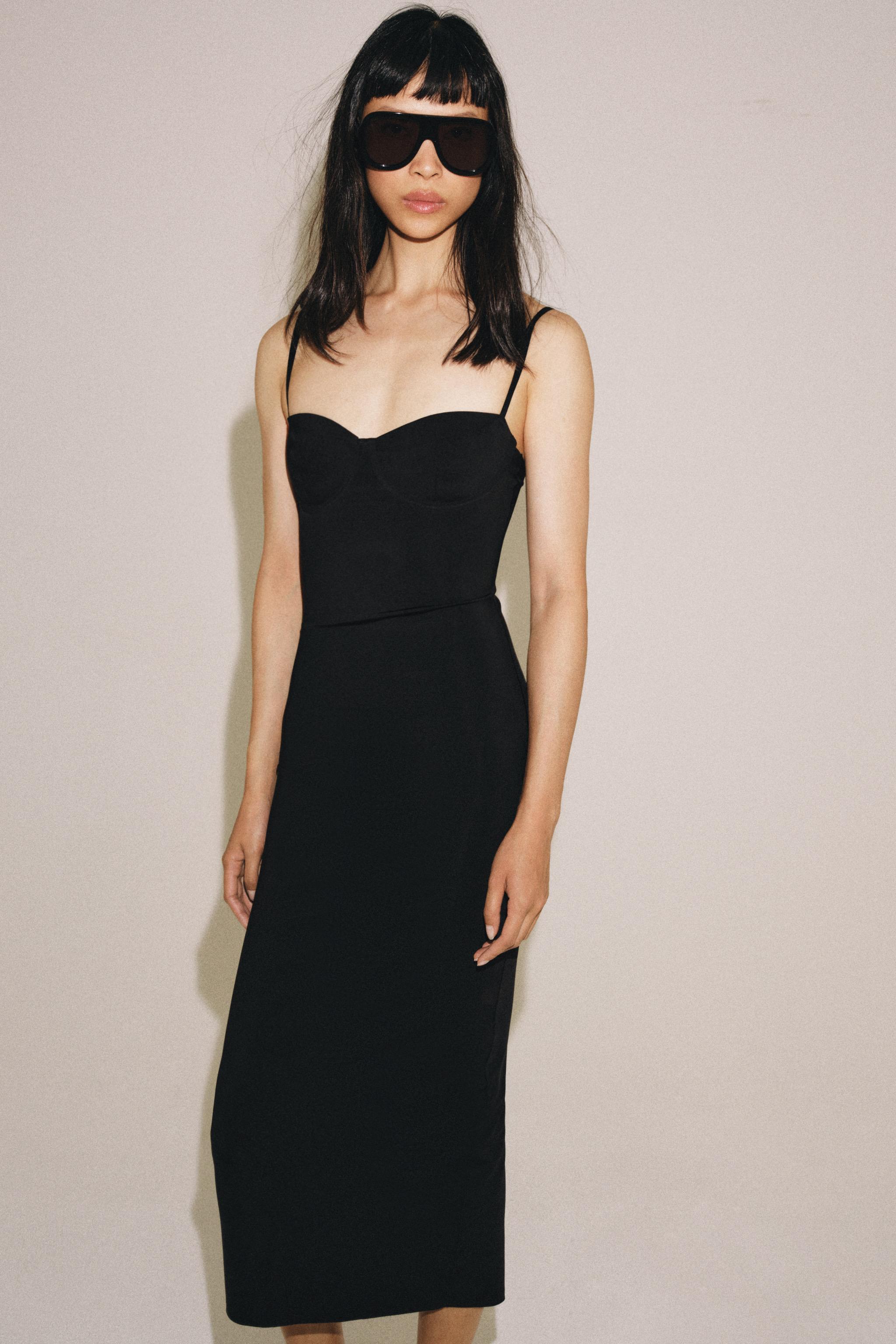 ROBE MI-LONGUE EN POLYAMIDE