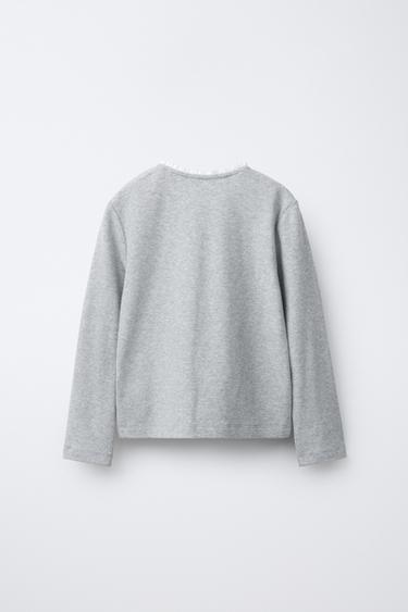 6-14 ANS/ PYJAMA RAYURES ET NŒUD - Bleu de Zara - Image 2