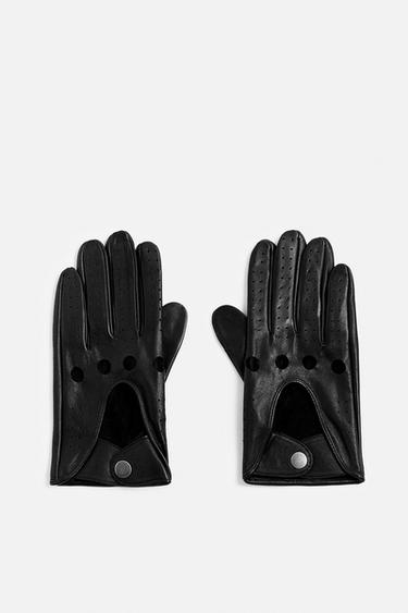 GUANTES DRIVER PIEL - Negro de Zara - Imagen 0