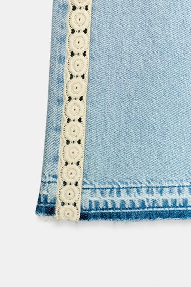 JEAN Z1975 LARGE TAILLE HAUTE CROCHET - Bleu moyen de Zara - Image 8
