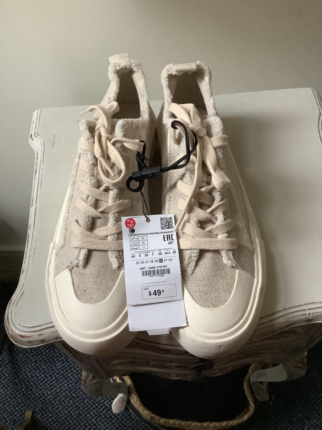 ZARA LACED SHOES, NEW, UK7 - Image 2