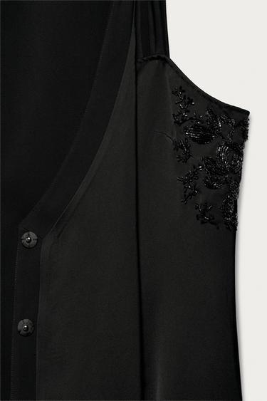 ROBE COURTE FANTAISIE MARISA BERENSON X ZARA - Noir de Zara - Image 4
