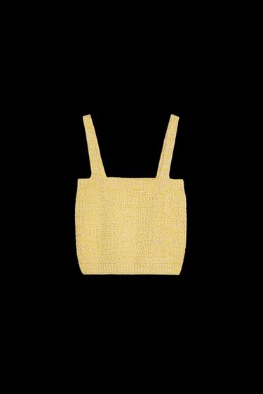 TOP CORTO PUNTO - Amarillo de Zara - Imagen 0