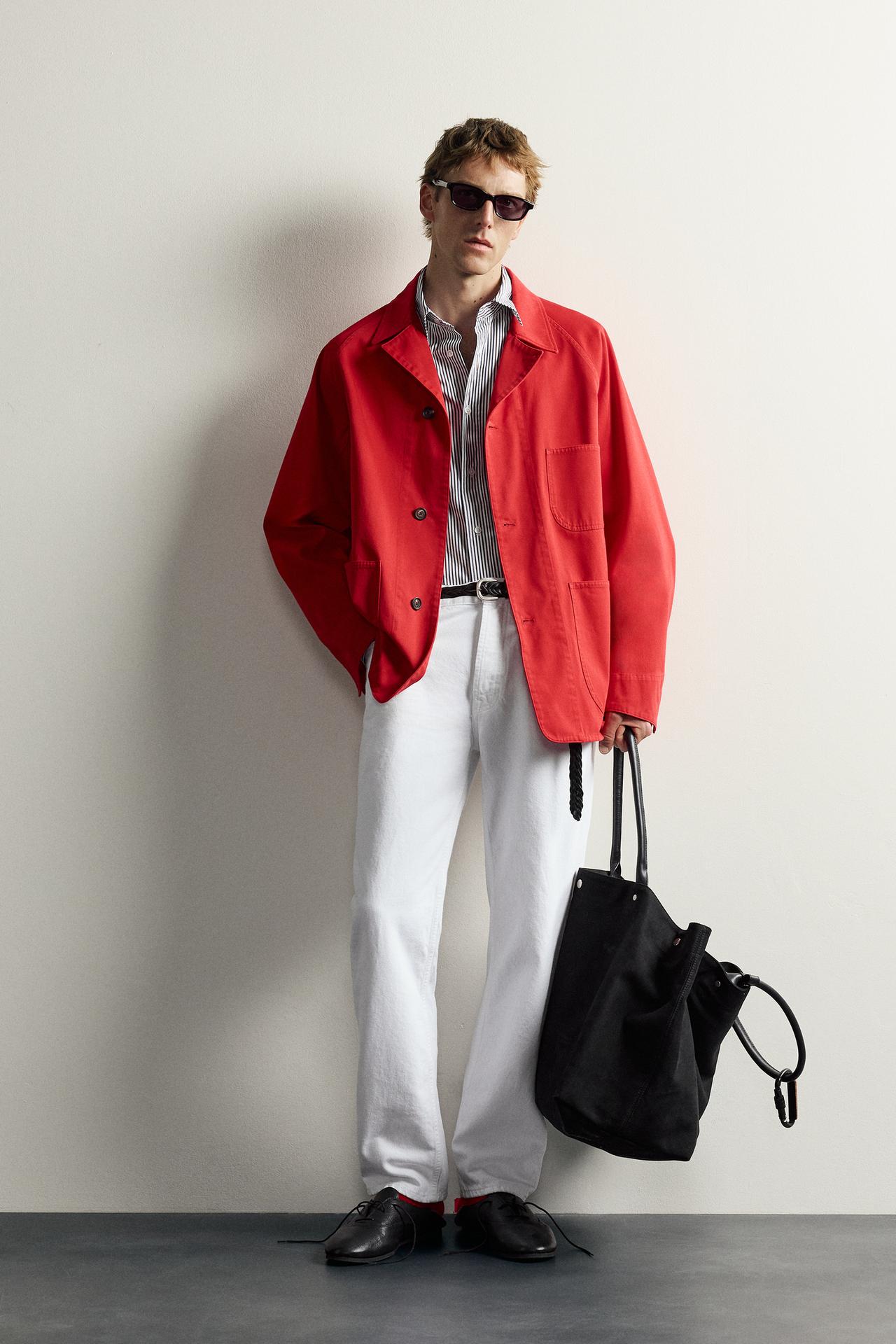 Куртка-рубашка с карманами из коллаборации Аарон Левин x ZARA