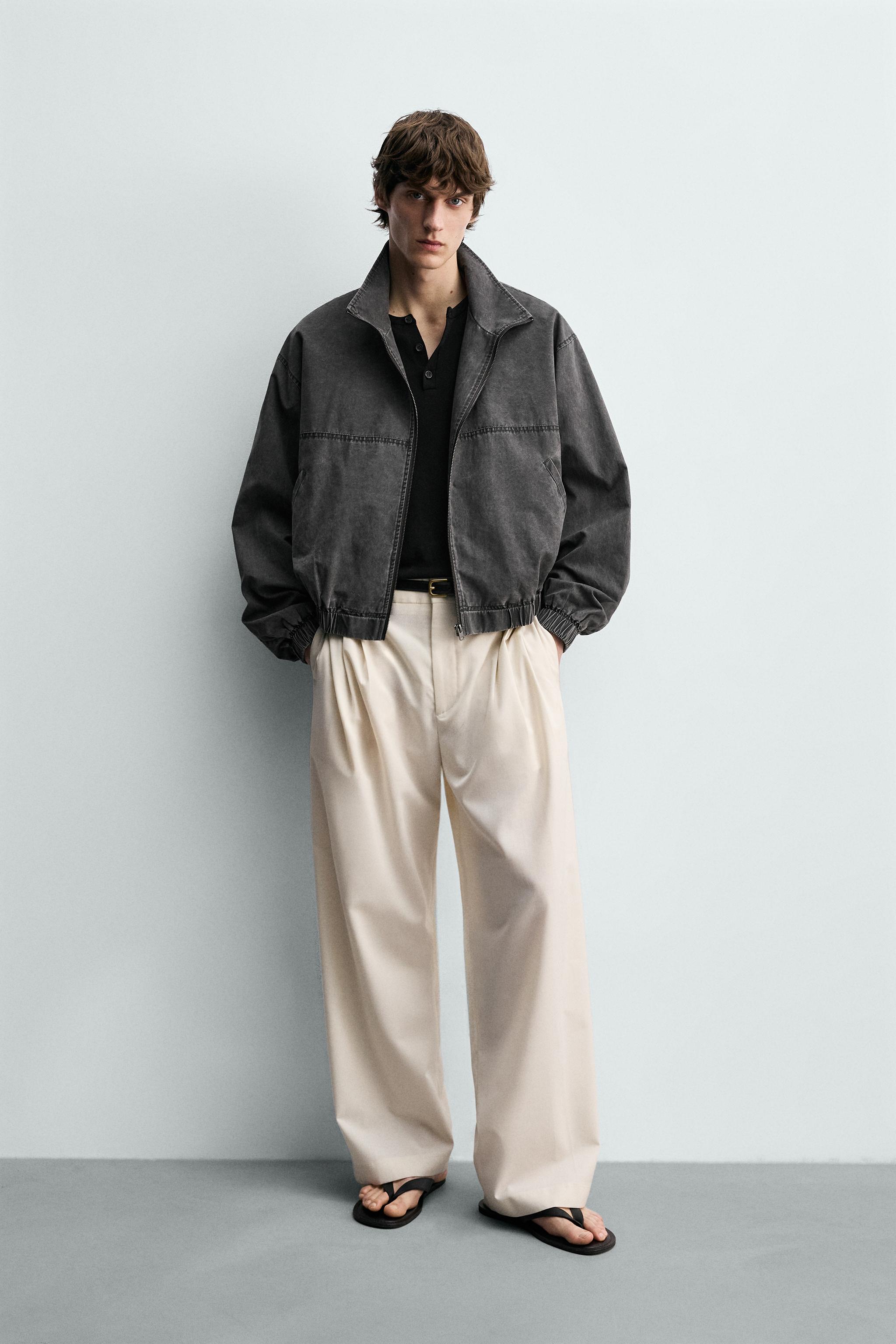 BLOUSON DÉLAVÉ COUPE COURTE