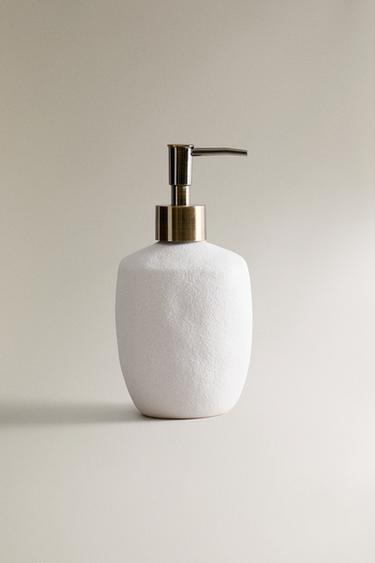 Zara TEXTURED SOAP DISPENSER - White