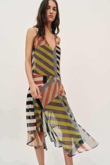 ROBE IMPRIMÉE PATCHWORK - Multicolore de Zara - Image 4