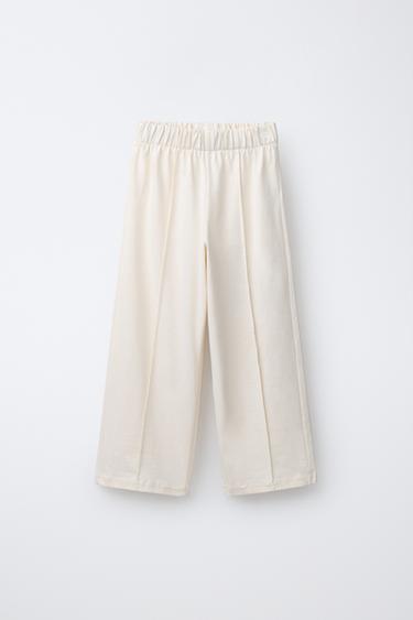 ENSEMBLE T-SHIRT ET PANTALON NERVURE HEAVY WEIGHT - Écru de Zara - Image 3