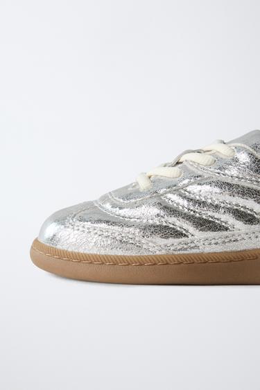 METALLIC SNEAKERS - Silver by Zara - Image 3