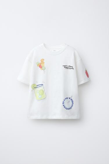LEMONADE PRINT T-SHIRT - White by Zara