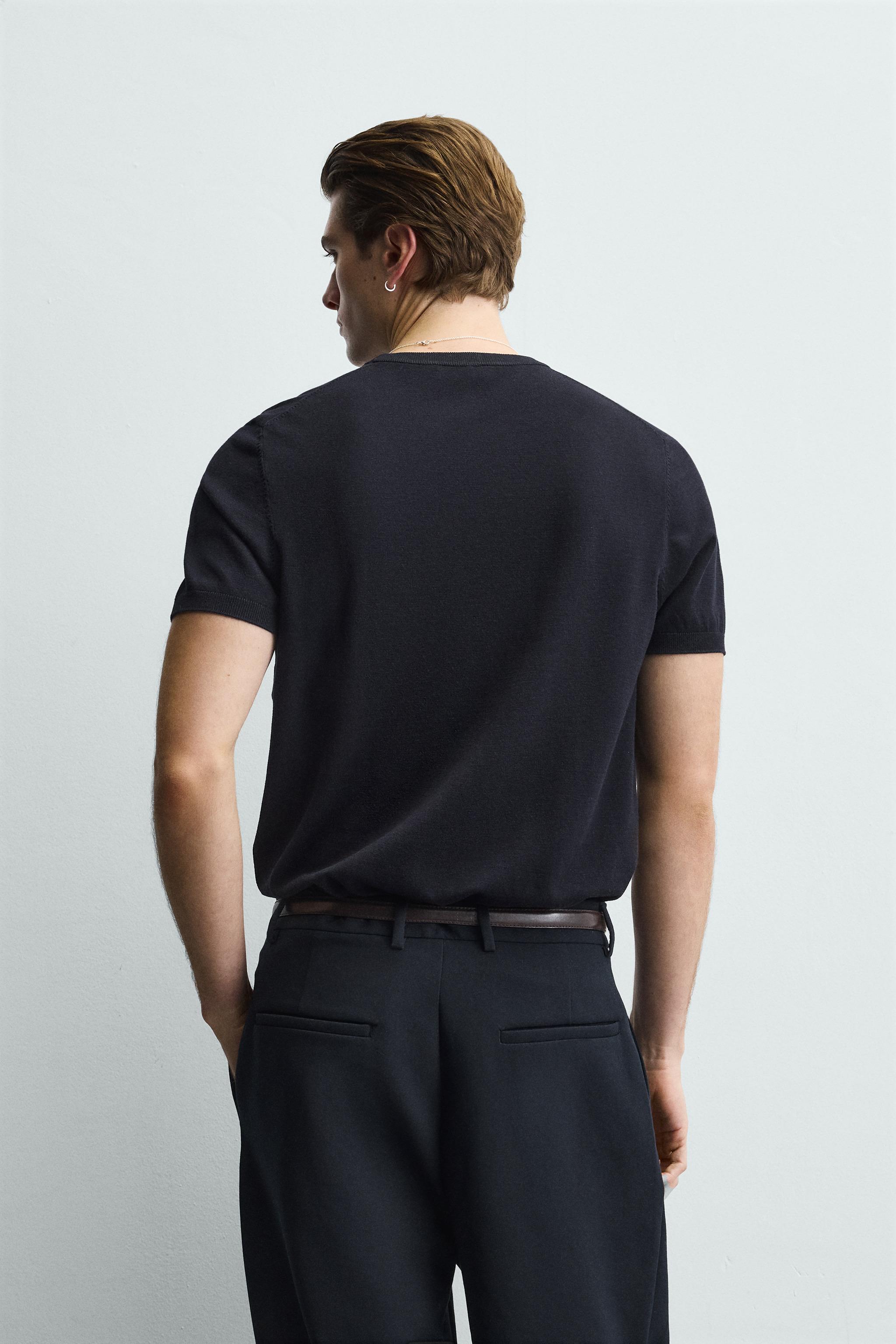 T-SHIRT EN MAILLE COUPE REGULAR