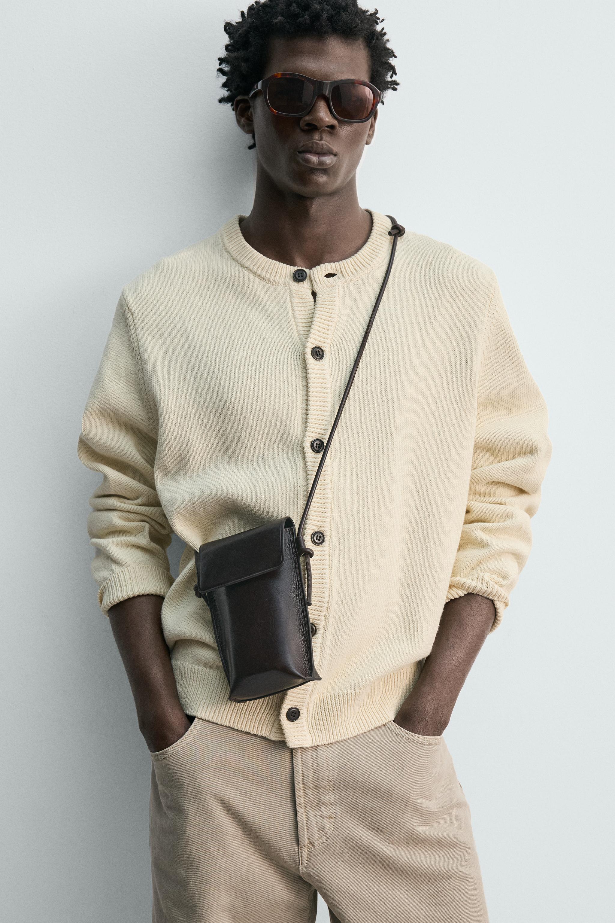 ZARA クロスボディバッグ(ブラウン) 中古 ZARA クロスボディバッグ ブラウン ショルダーバッグ 本革 リアル