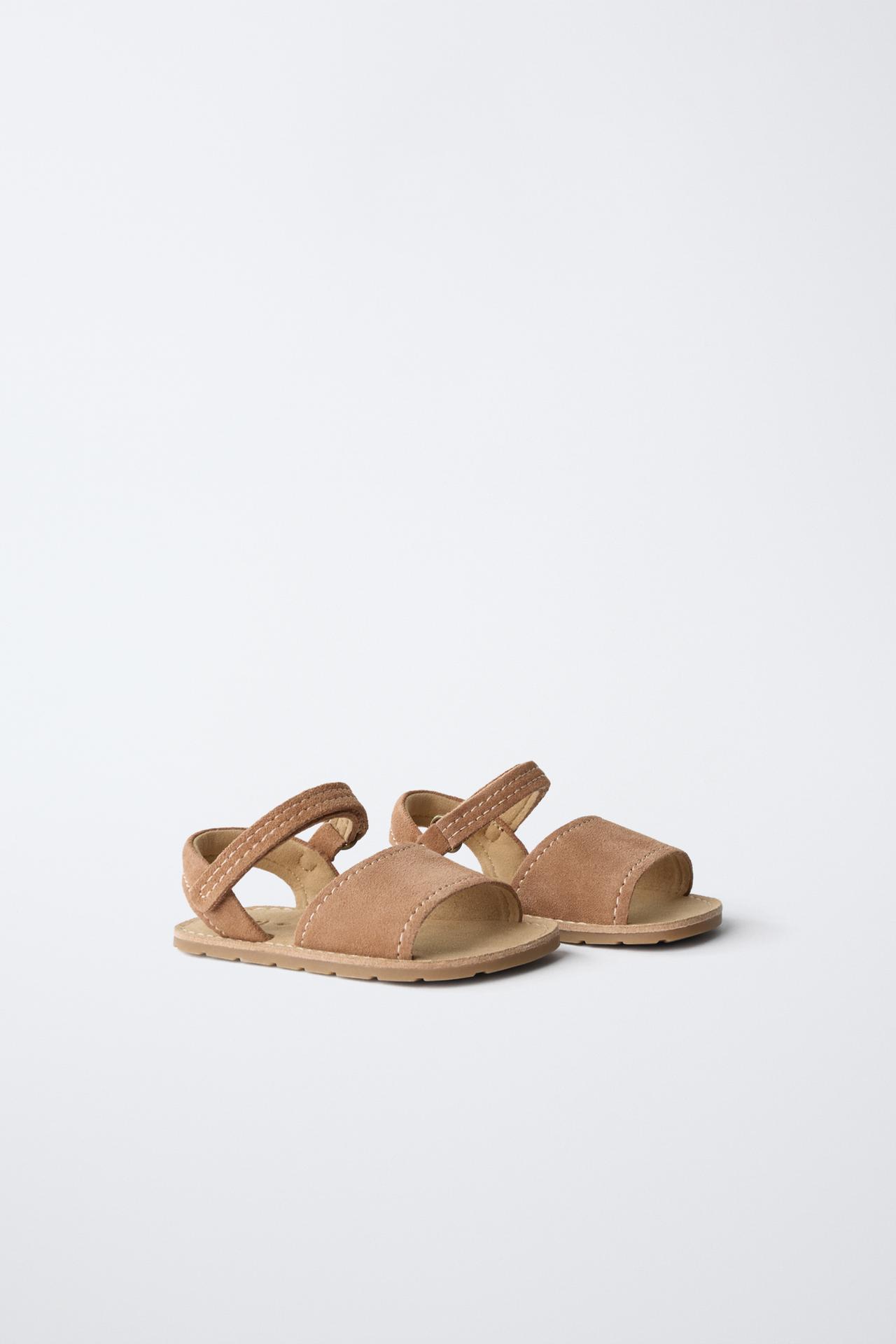 BAREFOOT LEATHER SANDALS — Brown
