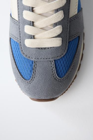 BASKETS DE SPORT COMBINÉES - Bleu de Zara - Image 3