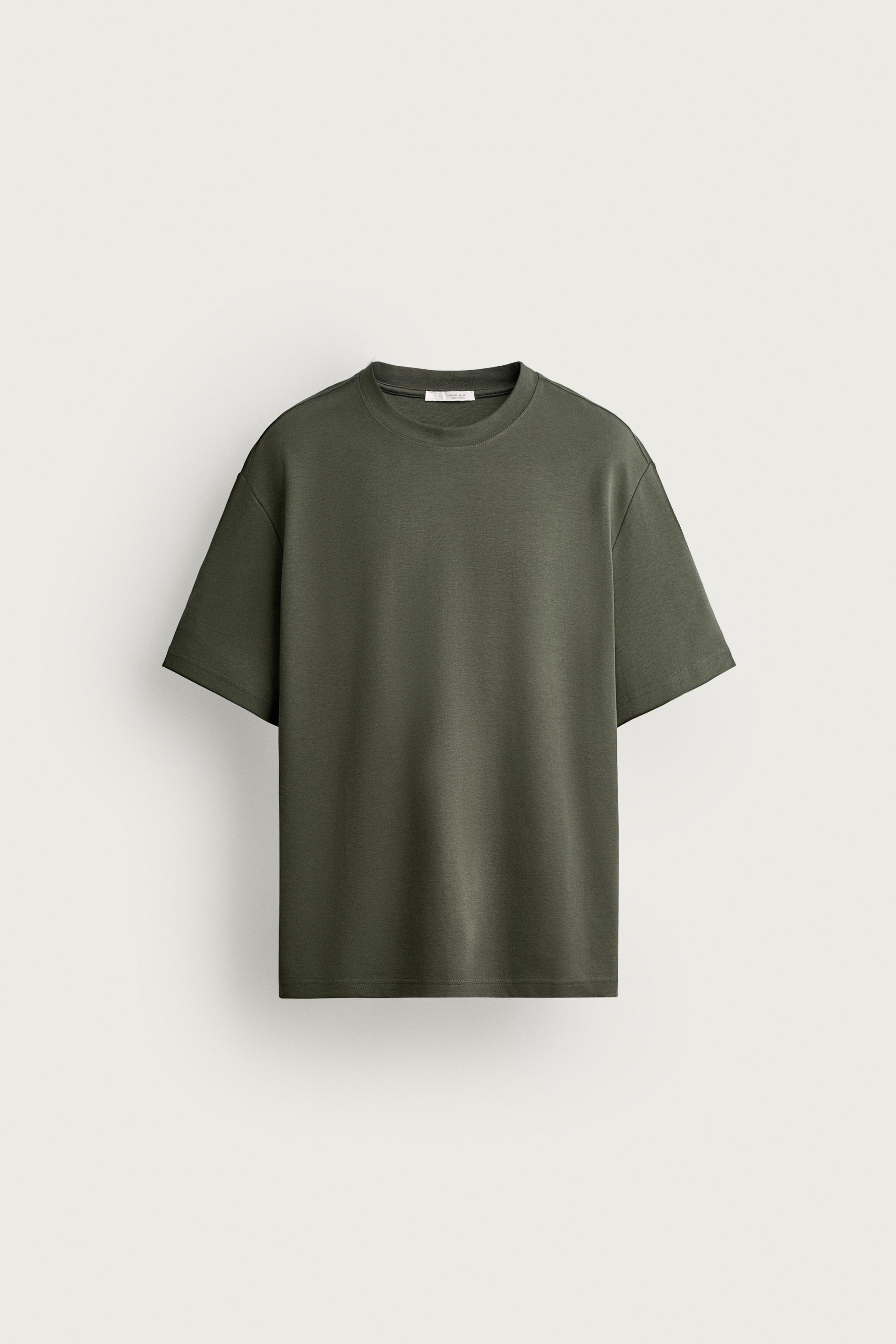 RELAXED FIT INTERLOCK T-SHIRT /04 — Dark khaki