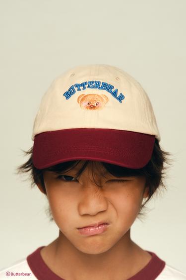 BUTTER BEAR © EMBROIDERED CAP - Beige by Zara