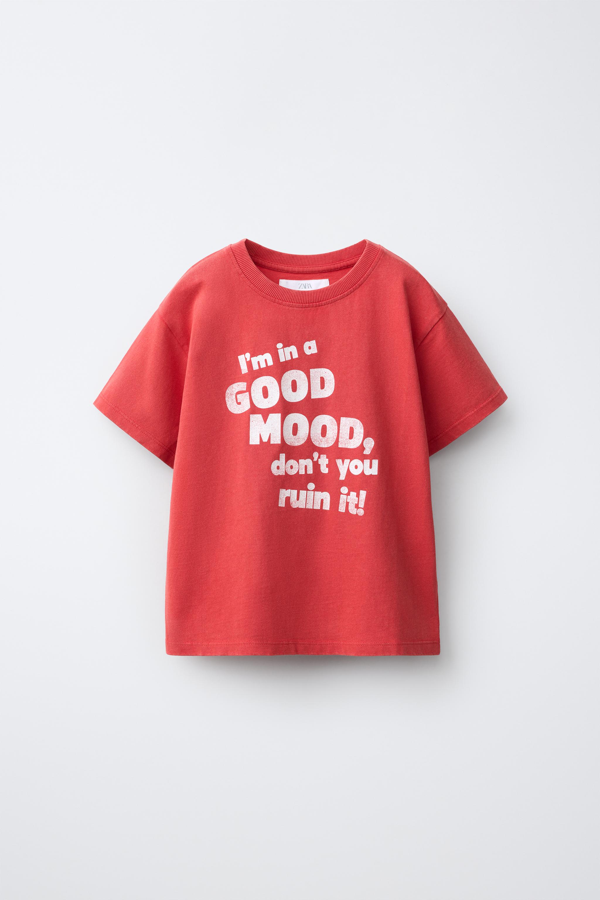 T-SHIRT À IMPRIMÉ INSCRIPTION
