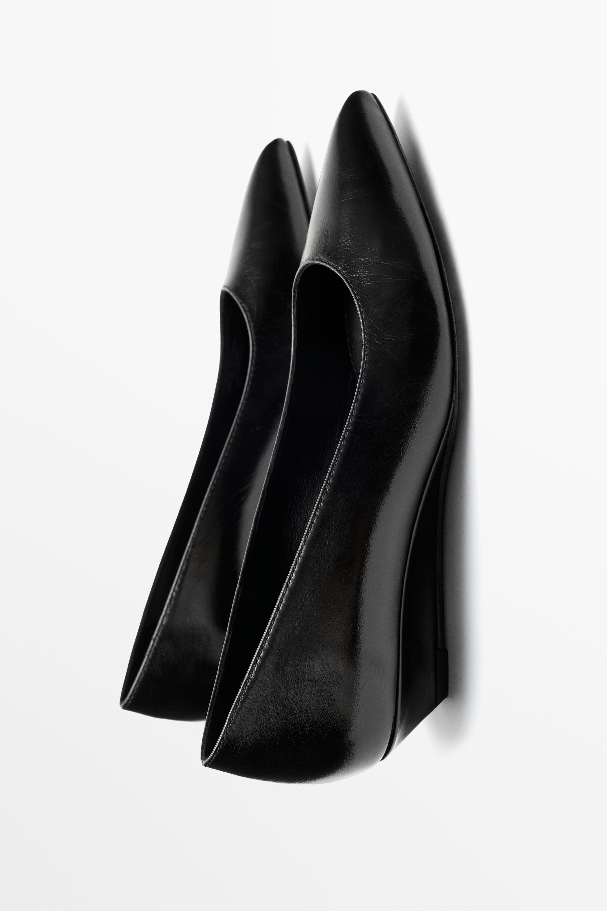 Chaussure à talon en cuir
