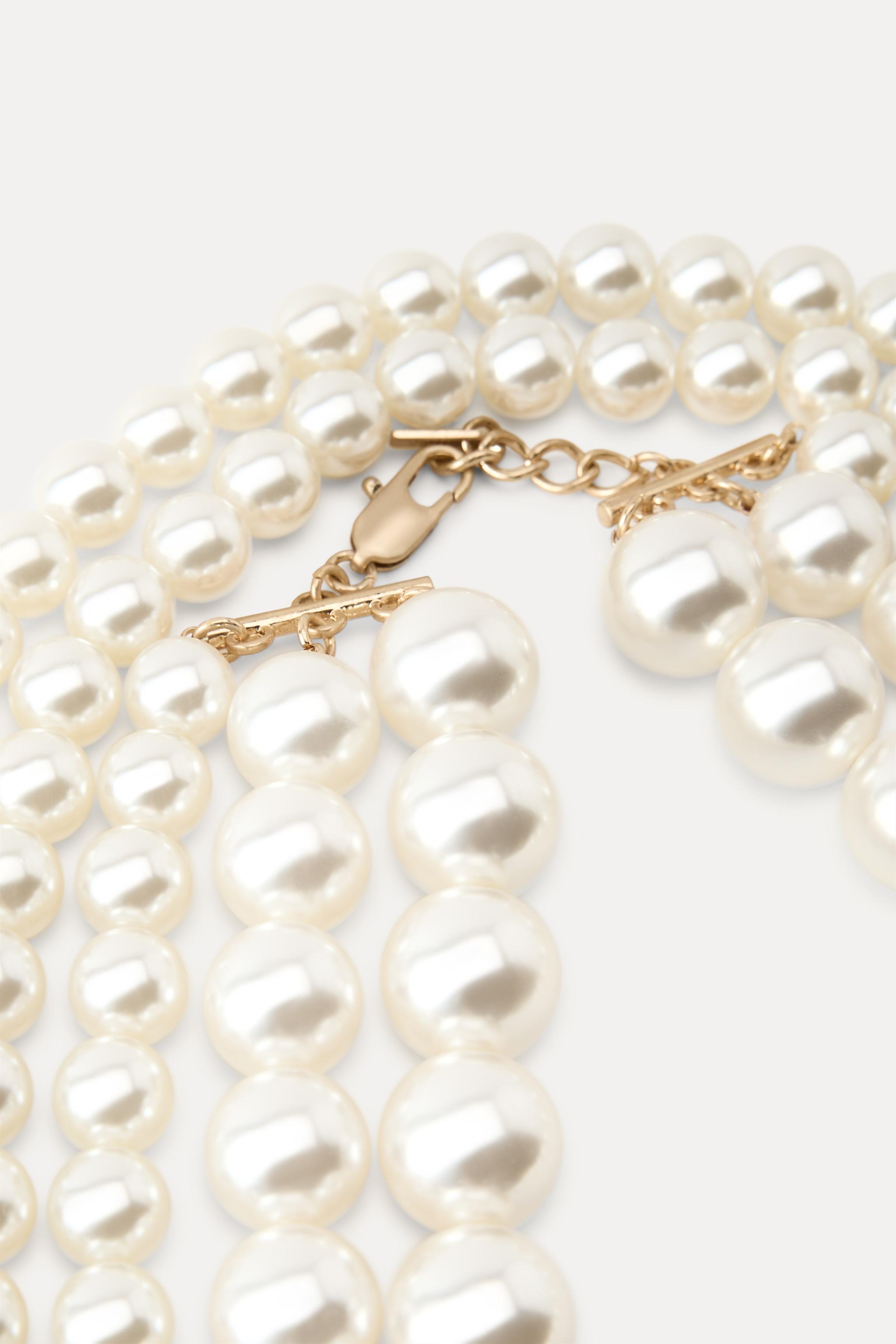 MULTI-STRAND FAUX PEARL NECKLACE - 109 | ZARA United States