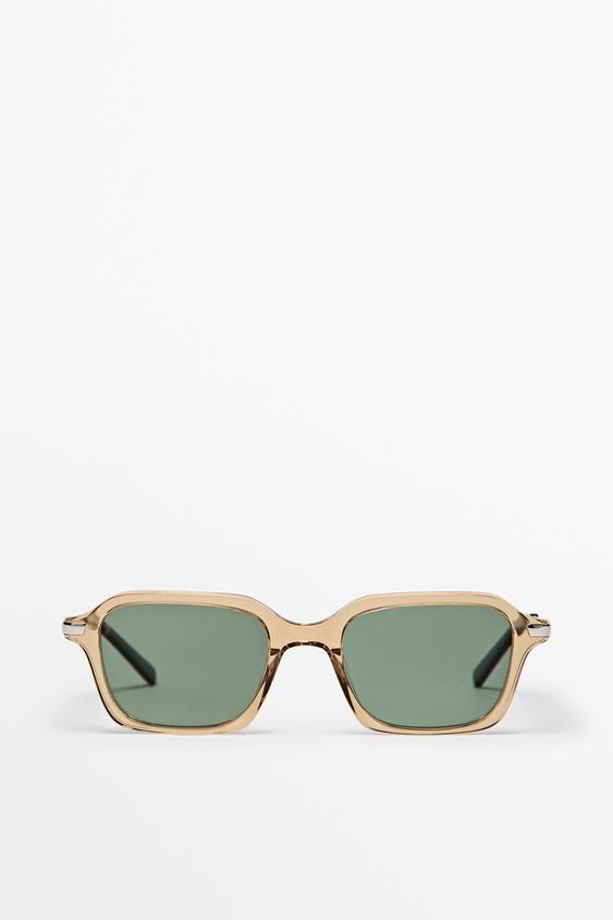 Lunettes de soleil carrées - Jaune pastel de Zara - Image 0