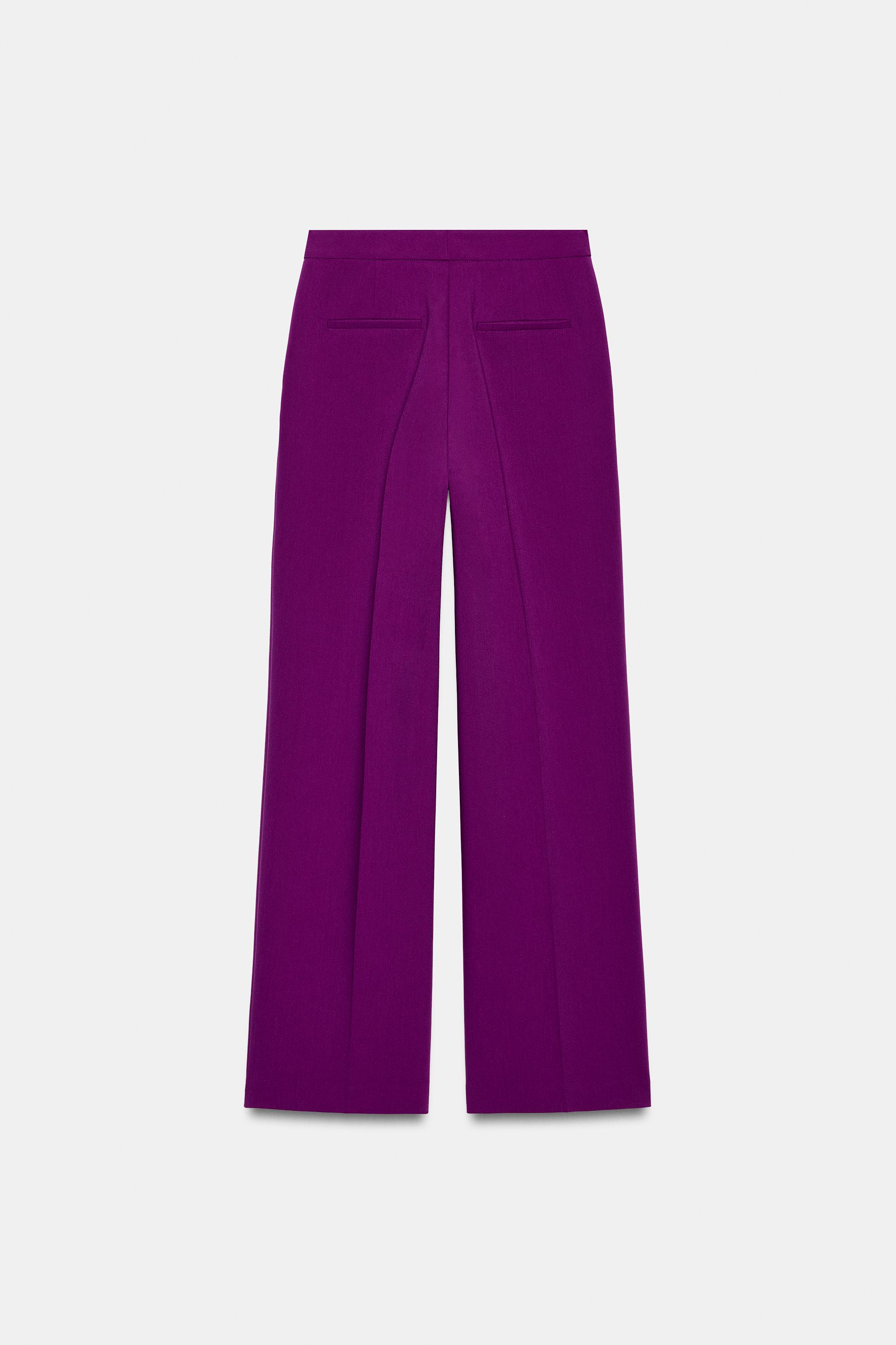 DÜZ KESİM DÜŞÜK BEL PANTOLON - Görsel 7