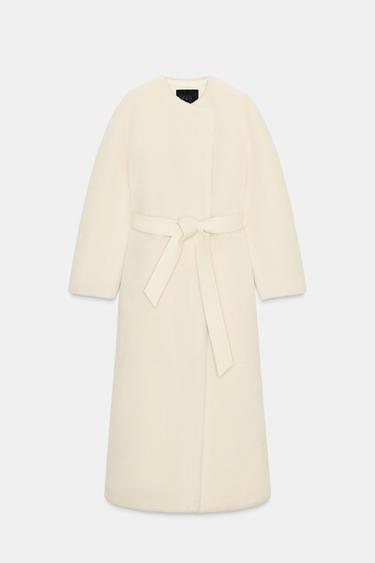 PALLTO IMITIM GËZOFI ZW COLLECTION LIMITED EDITION - Krem nga Zara