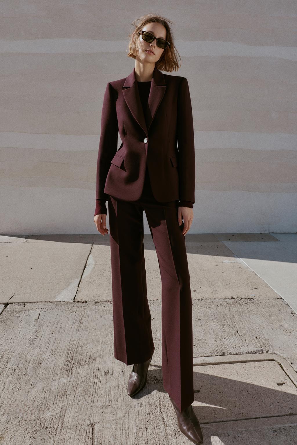 TAILORED BLAZER WITH SHOULDER PADS - image 2