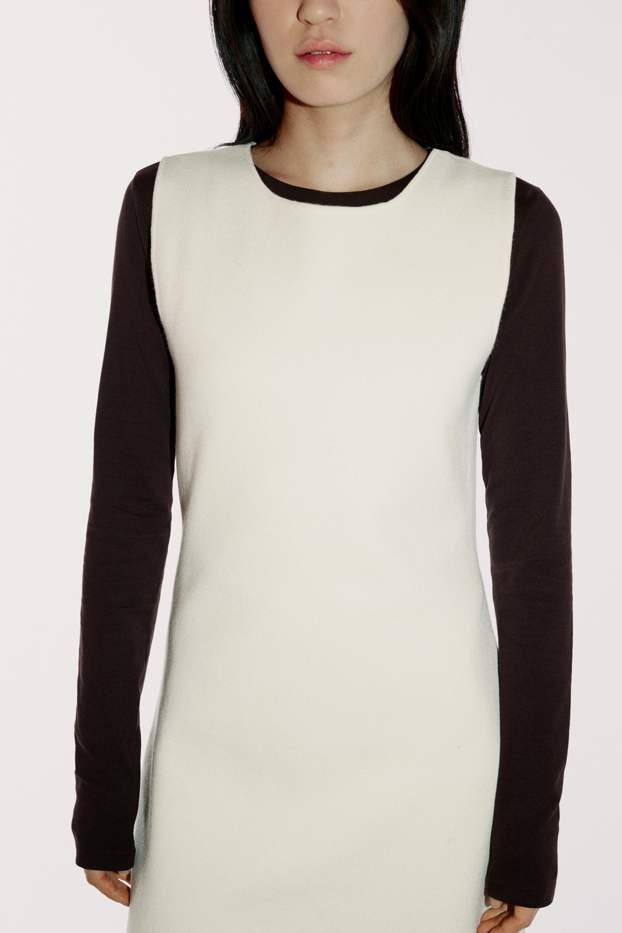 プレーンニット ミニワンピース - エクリュ | ZARA Japan / 日本