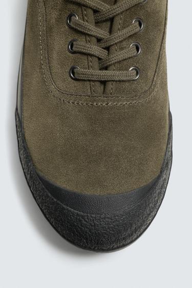 BASKET EN CUIR - Vert de Zara - Image 5