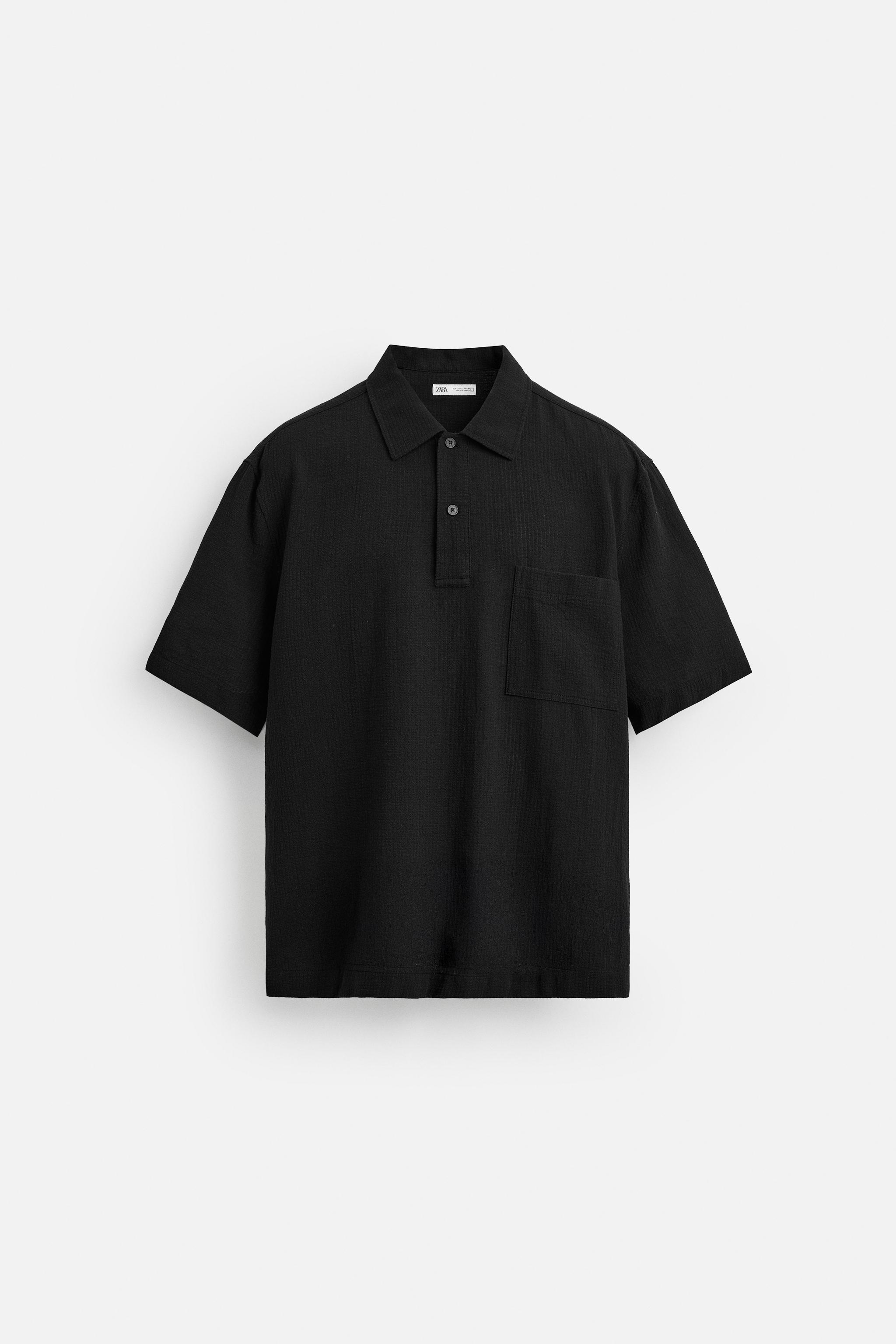 JACQUARD CHECK POLO SHIRT - Oyster-white | ZARA United States
