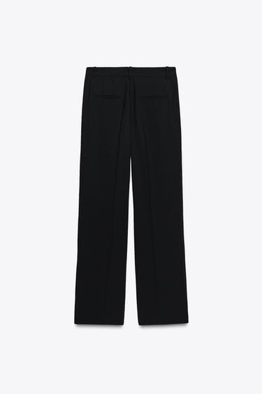 ZW COLLECTION STRAIGHT-LEG TROUSERS - Black by Zara - Image 8