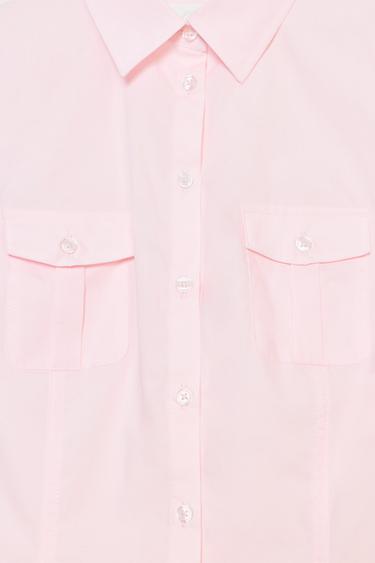 TAILORED POPLIN SHIRT - Pink by Zara - Image 3