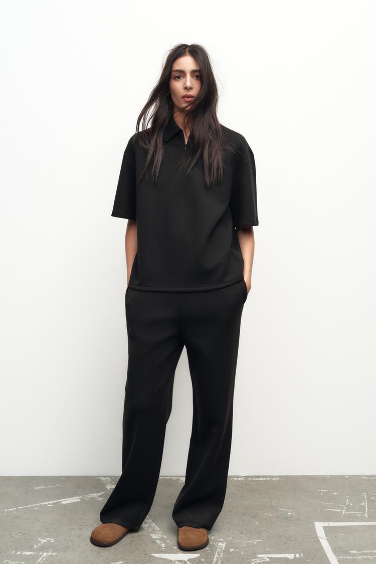 Pantalones Fluidos Zara Pantalones Largos Mujer Mono Ancho Peto