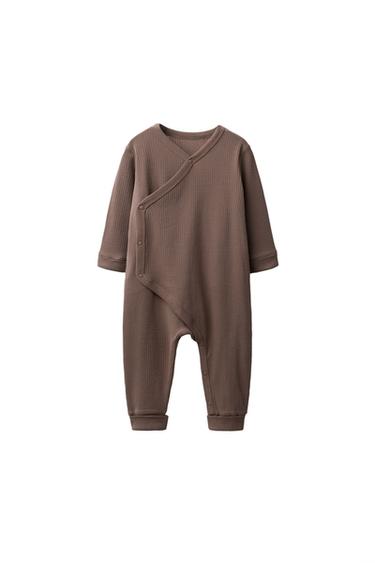 PIJAMA ENTERO KIMONO - Marrón de Zara