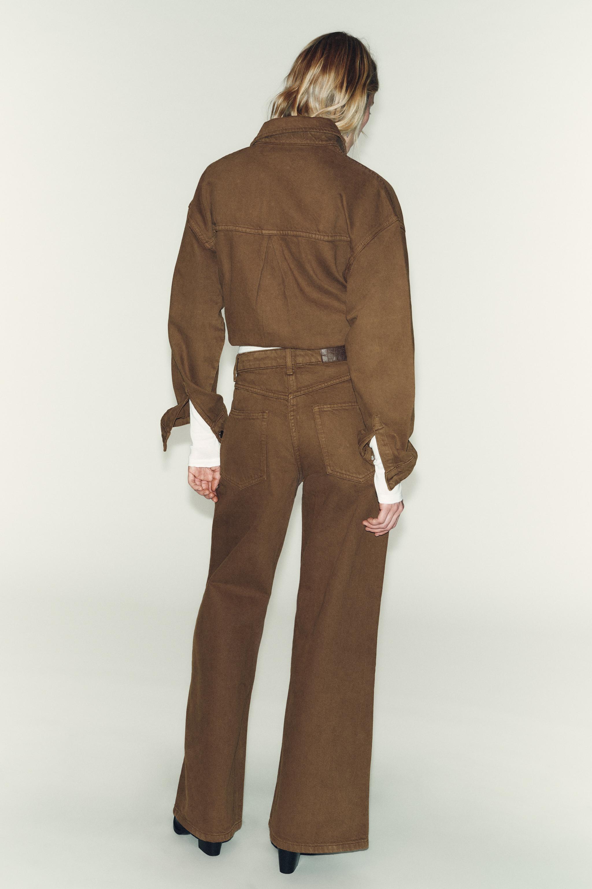 Z1975 WIDE LEG CROSSED HIGH-WAIST JEANS