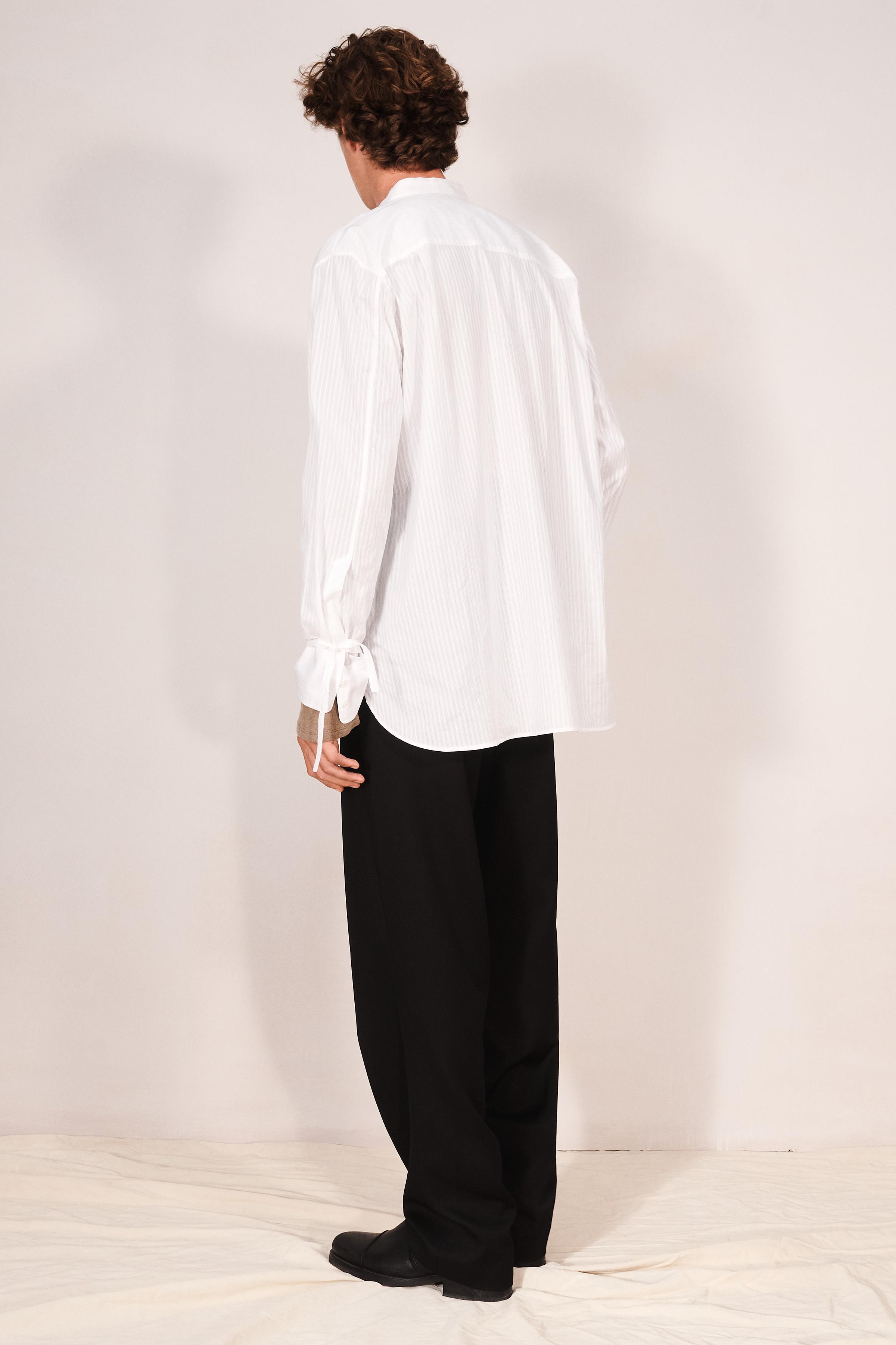 CHEMISE RELAXED FIT PLASTRON CONTRASTE