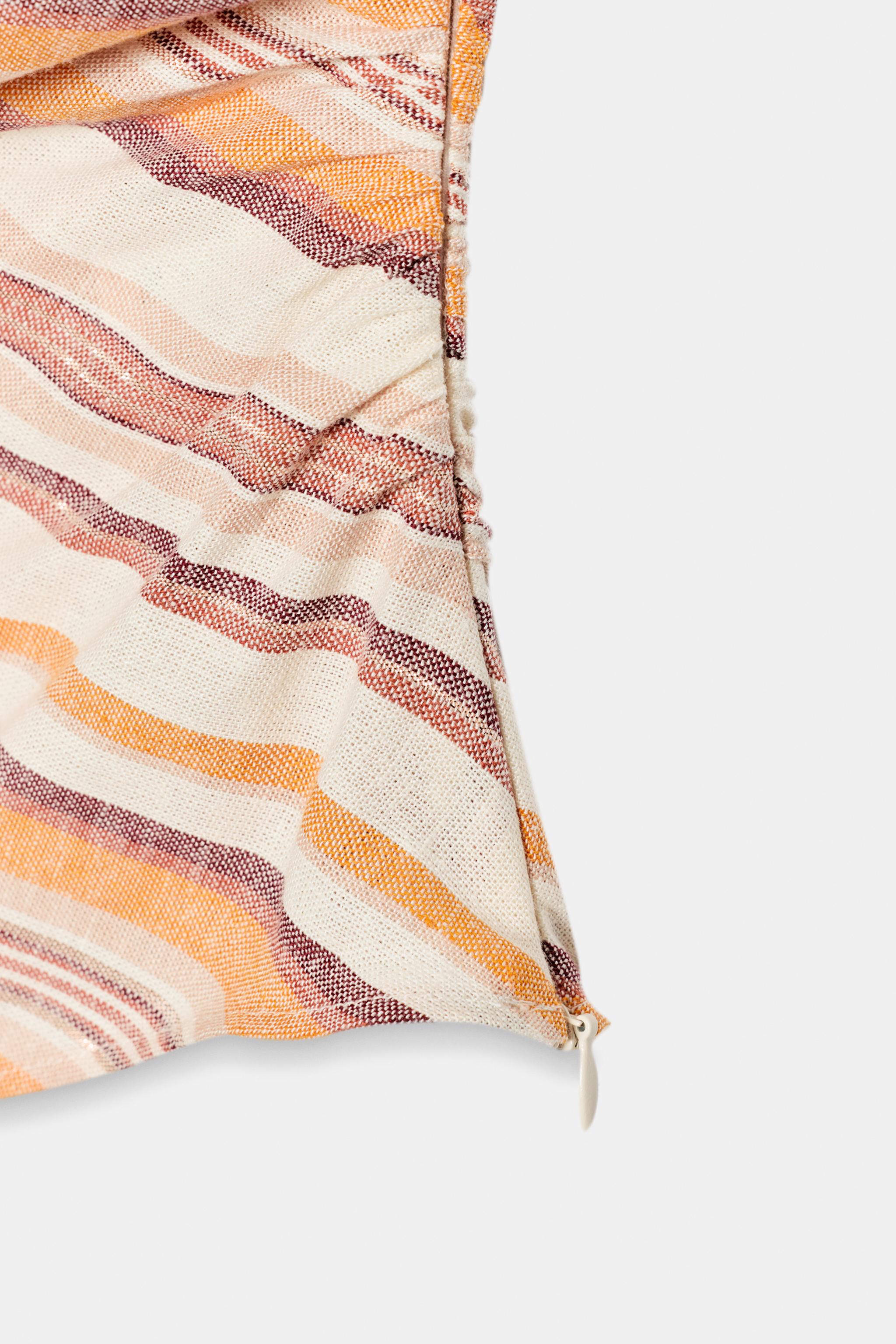 Женские рубашки Zara LINEN STRIPED TOP — фото 10