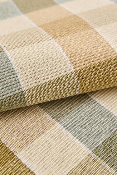 SET DE TABLE CÔTELÉ À CARREAUX - Bleu de Zara - Image 3