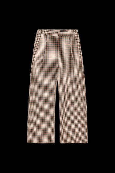 ZW COLLECTION CHECK TROUSERS - Multicoloured by Zara