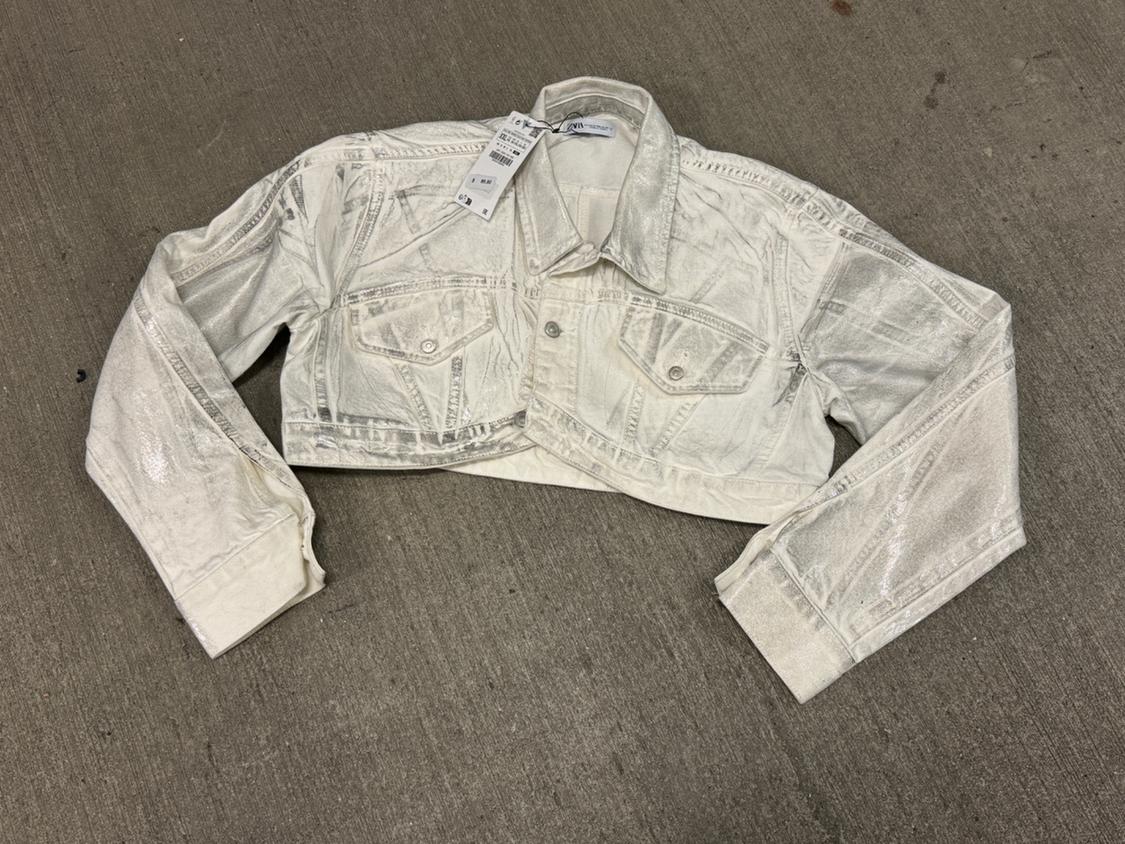 METALLIC CROP JACKET - Image 2