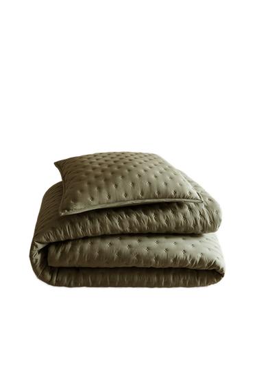 EDREDOM ACOLCHOADO COM PONTOS - Verde da Zara