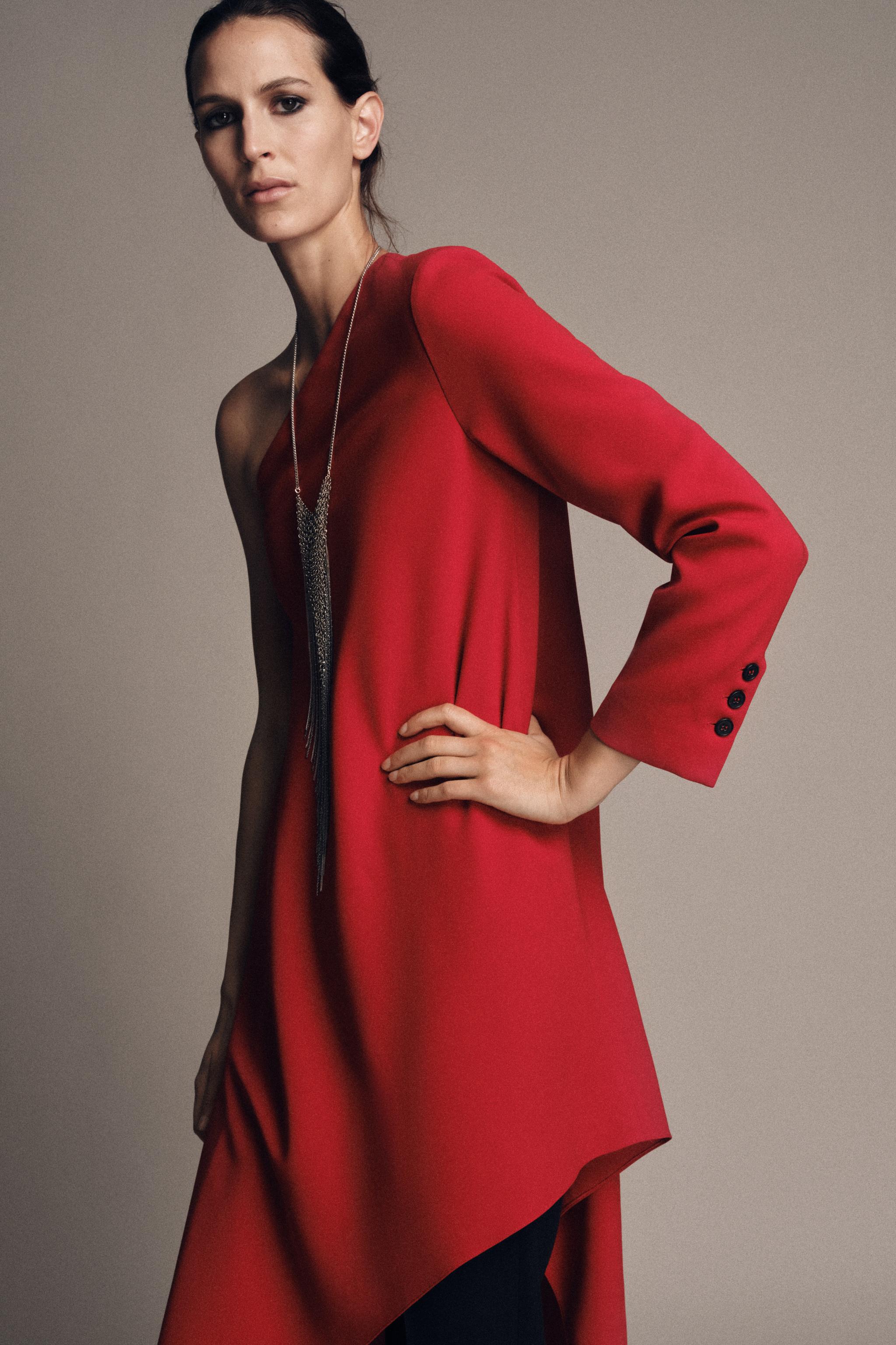 ZW COLLECTION ASYMMETRIC LONG DRESS